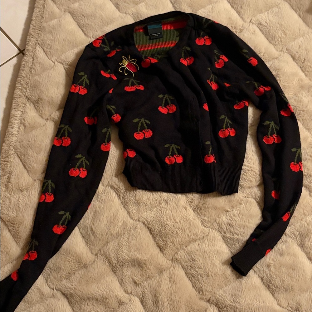 Riverdale Cheryl Blossom Cherry cardigan. Small